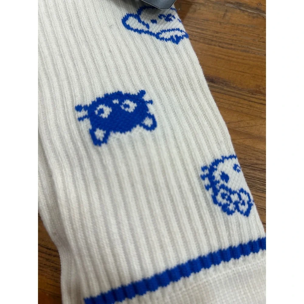 Bioworld Hello Kitty and Friends Crew Socks White Blue Sanrio Characters NWT